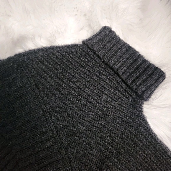 Diane Von Furstenberg Wool Cardigan Sweater Vest S Gray Knit Academia Grunge DVF - Picture 6 of 10